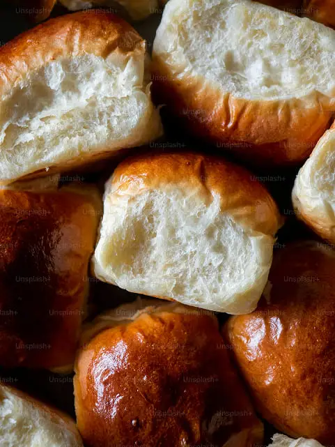 Bollitos de pan de leche desordenados